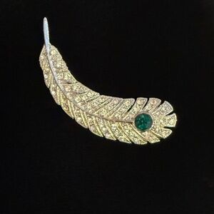 Vintage Feather Brooch